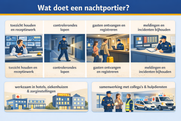 Alles over het beroep nachtportier Wat doet een nachtportier